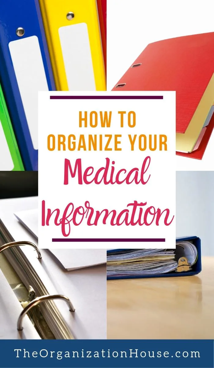 Creating a Personal Medical Notebook - How to Organize Your Medical Information  - TheOrganizationHouse.com