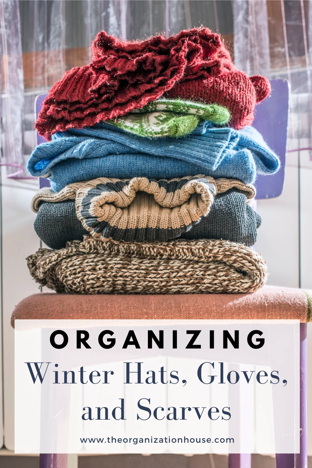 Hat and best sale scarf storage