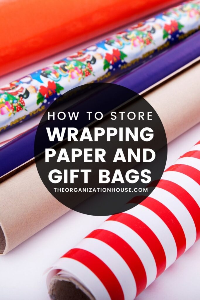 How to Store Wrapping Paper and Gift Bags