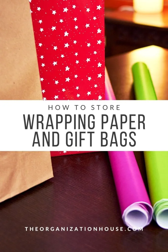 How to Store Wrapping Paper and Gift Bags