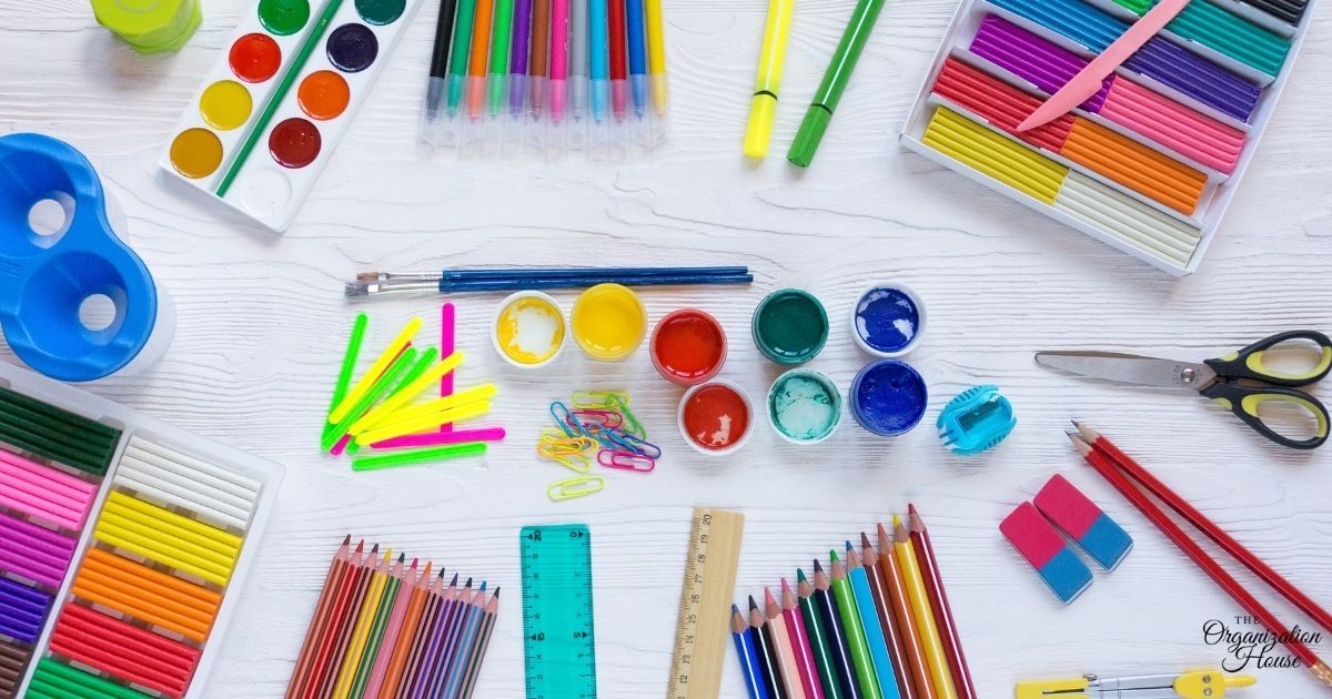 How to Organize Art Supplies The Organization House