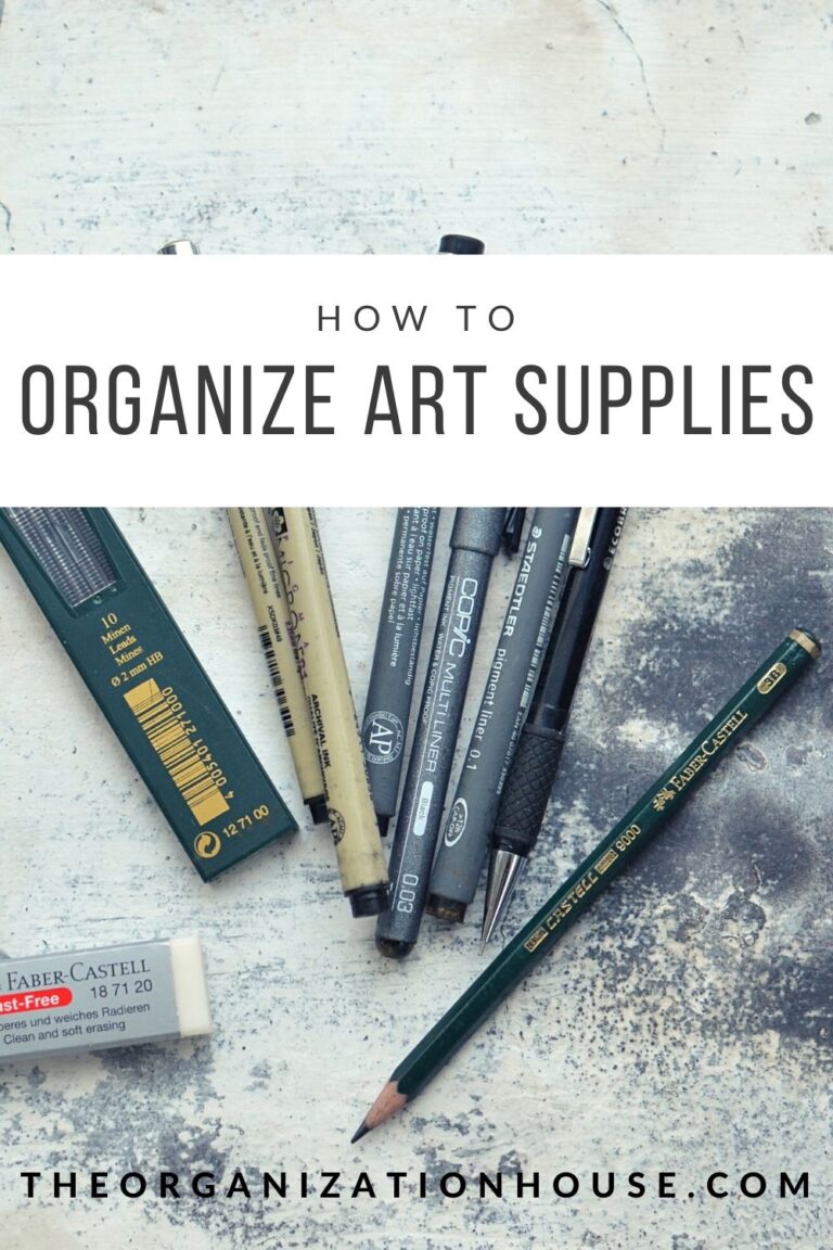 How to Organize Art Supplies The Organization House