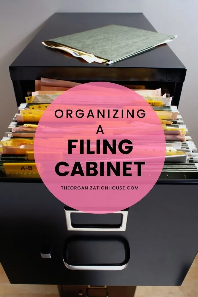 Filing Cabinet Organization & Makeover With Cricut Vinyl - Organized-ish