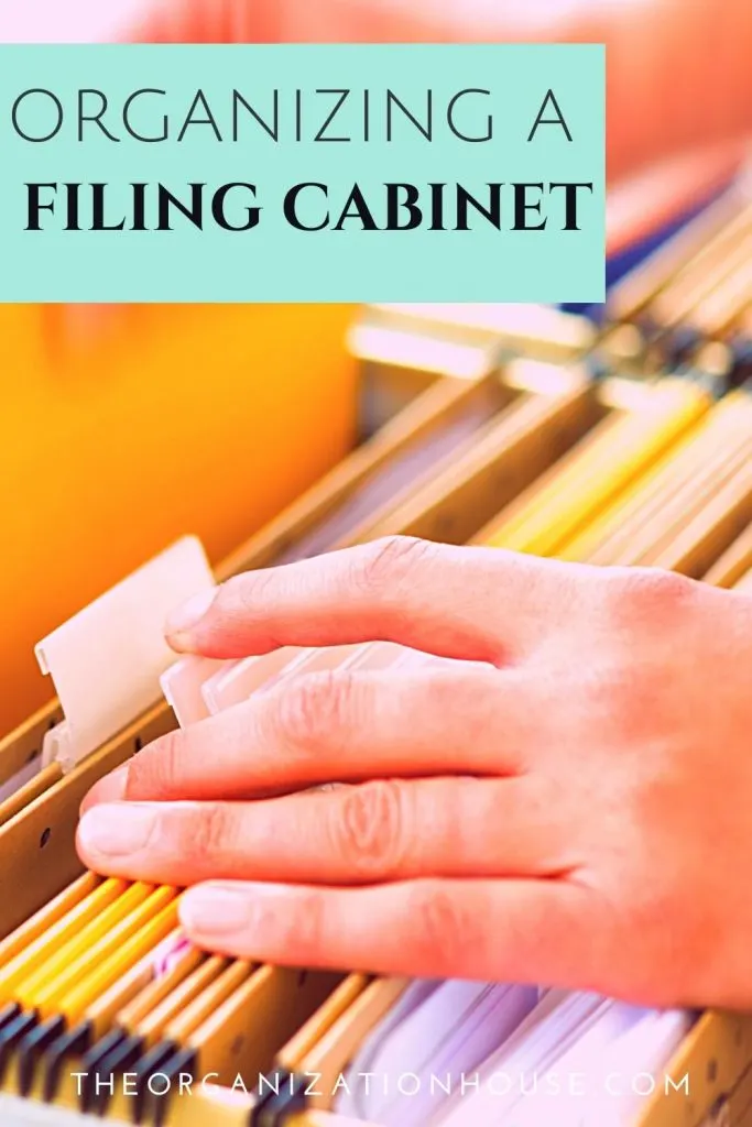 Organizing a Filing Cabinet