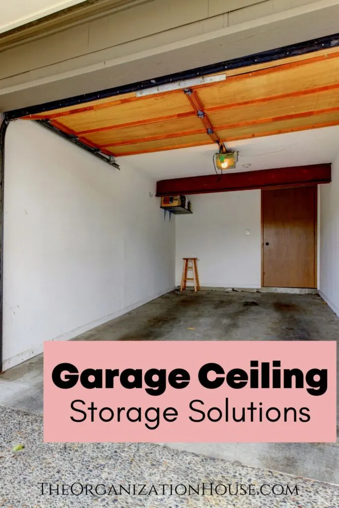 E-Z Garage Storage Tote Slide Overhead Garage Storage Rack - Organize Up to 13 Storage Tote Container Bins on The Ceiling