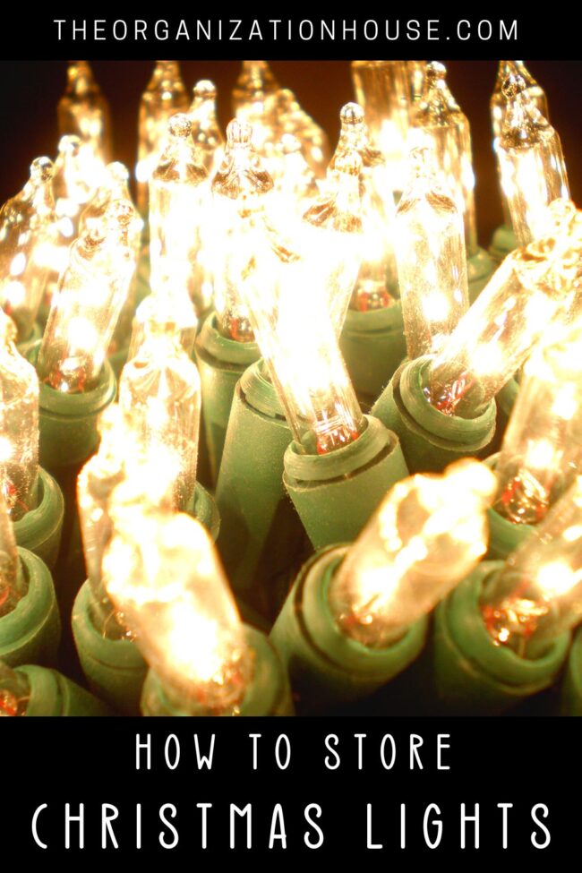 How to Store Christmas Lights The Organization House