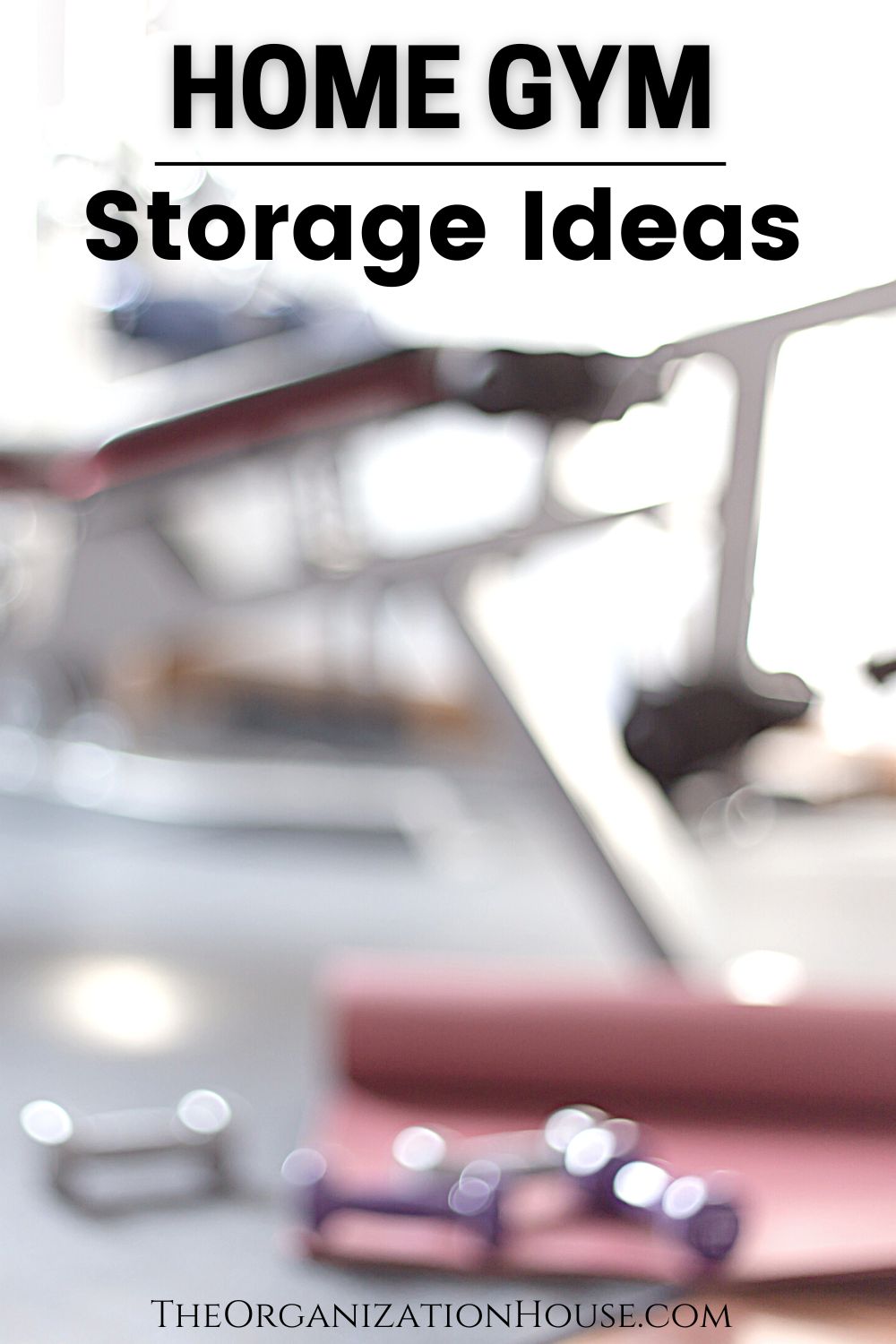 View of Home Gym Storage Ideas - The Organization House