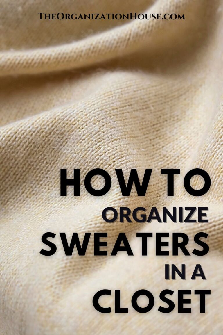 How to Organize Sweaters in a Closet The Organization House